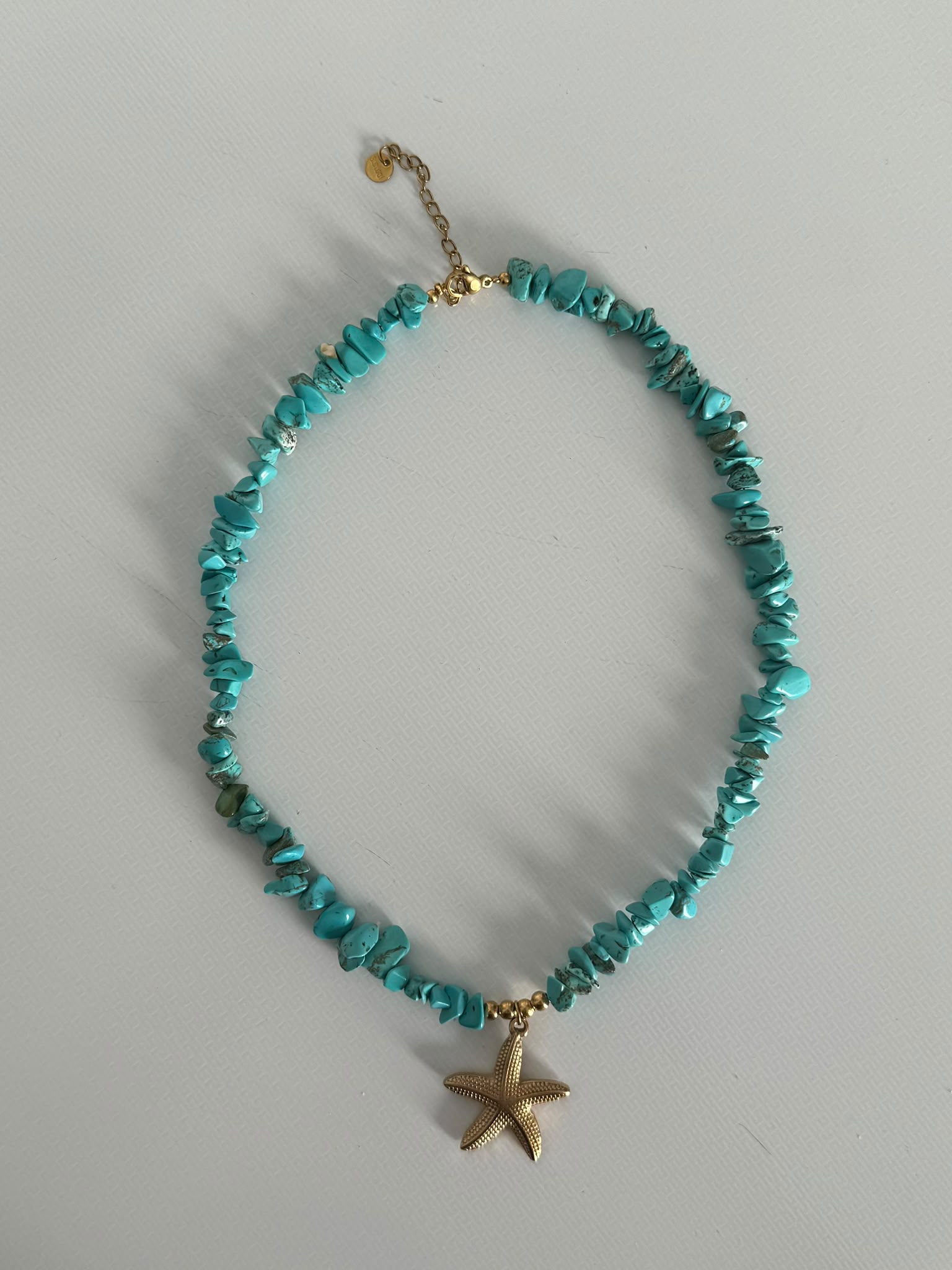 Collar turquesa con estrella de mar Virella